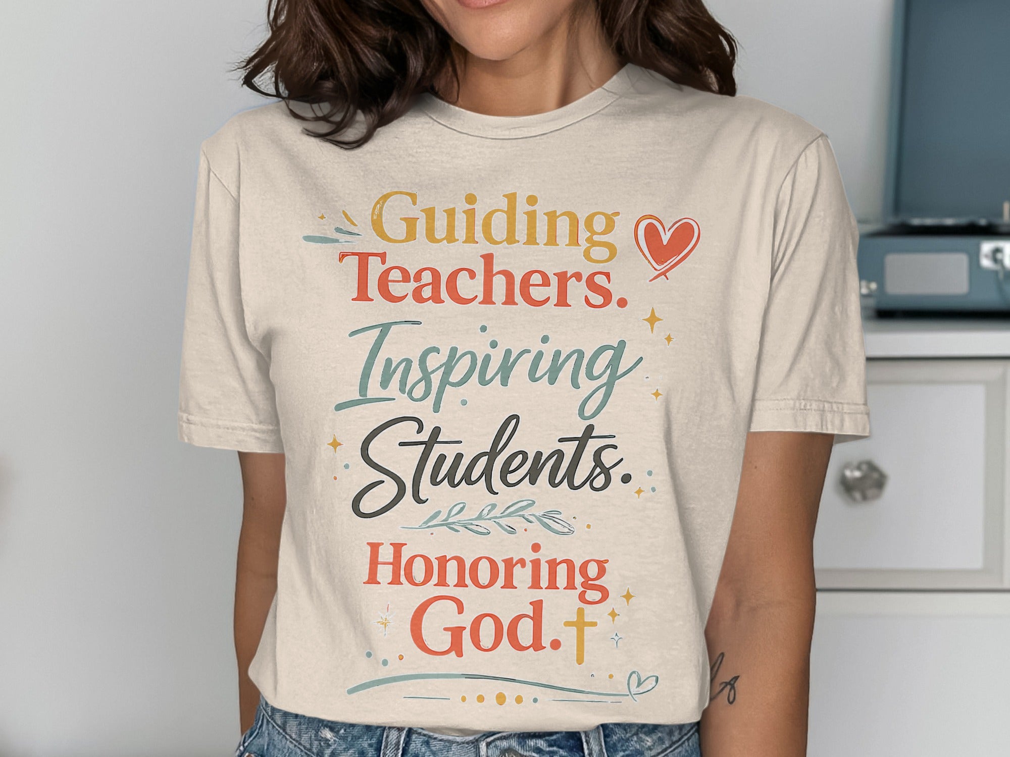 Guiding Teachers Inspiring Students Honoring God T-Shirts
