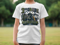 "3rd Grade Ready to Explore" graphic tee with backpack and book design.