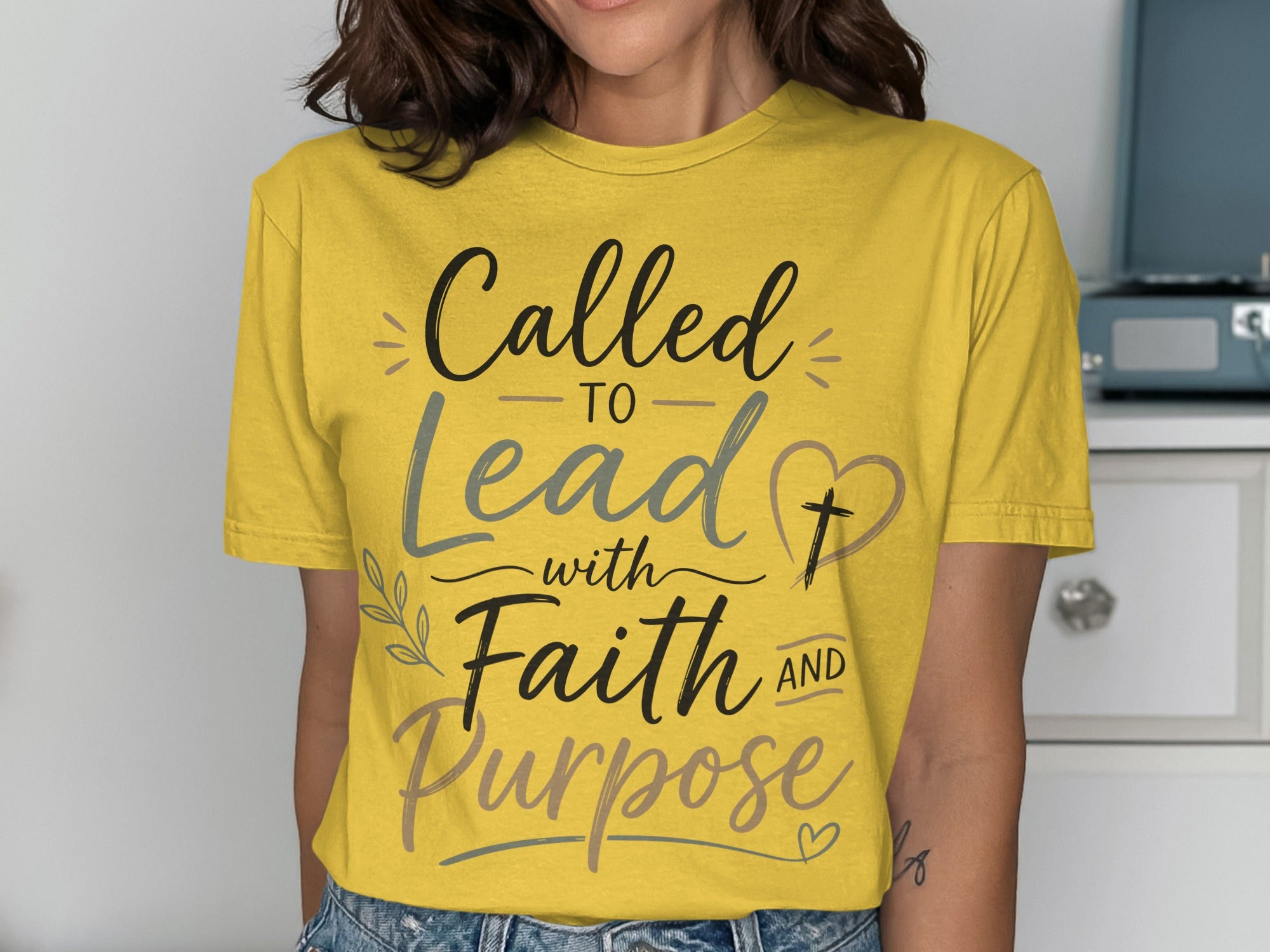 Called TO Lead with Faith AND Purpose Christian Apparel T-Shirts