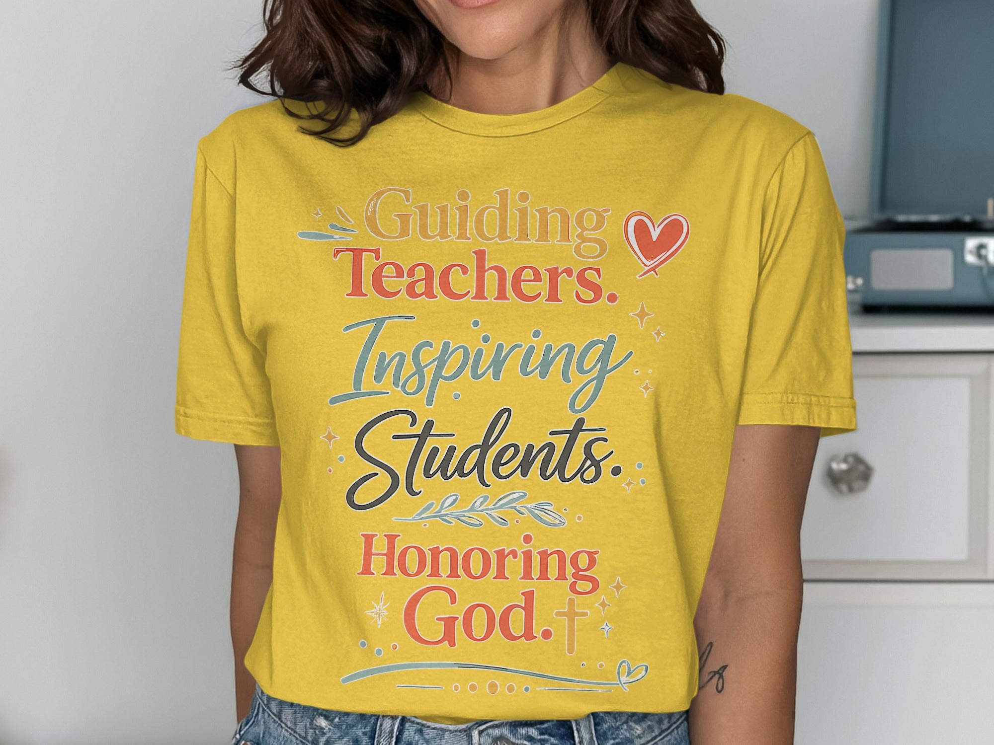 Guiding Teachers Inspiring Students Honoring God T-Shirts