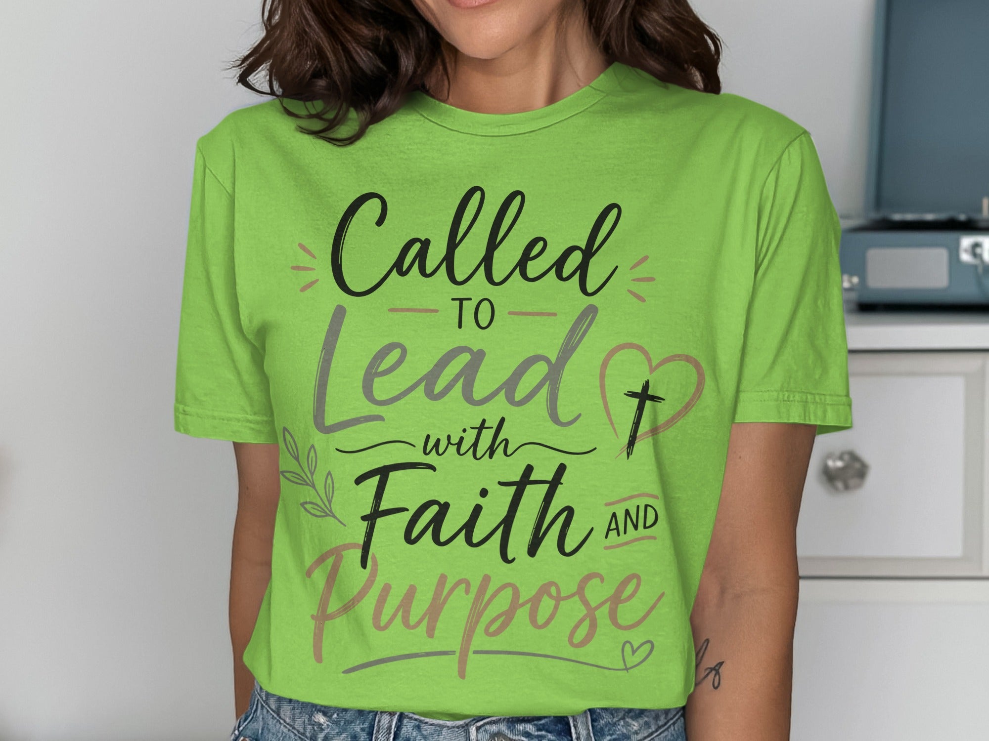 Called TO Lead with Faith AND Purpose Christian Apparel T-Shirts