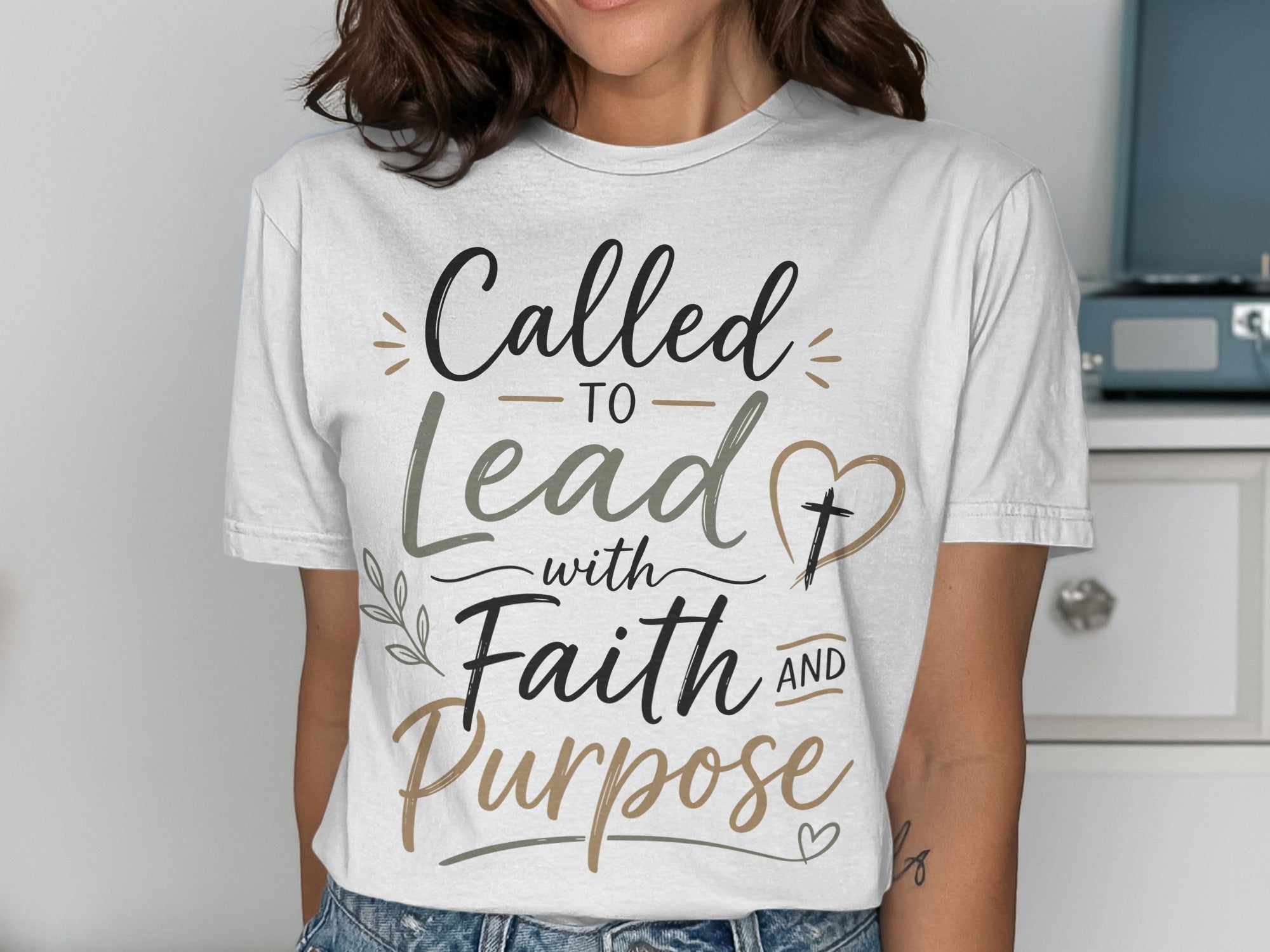 Called TO Lead with Faith AND Purpose Christian Apparel T-Shirts