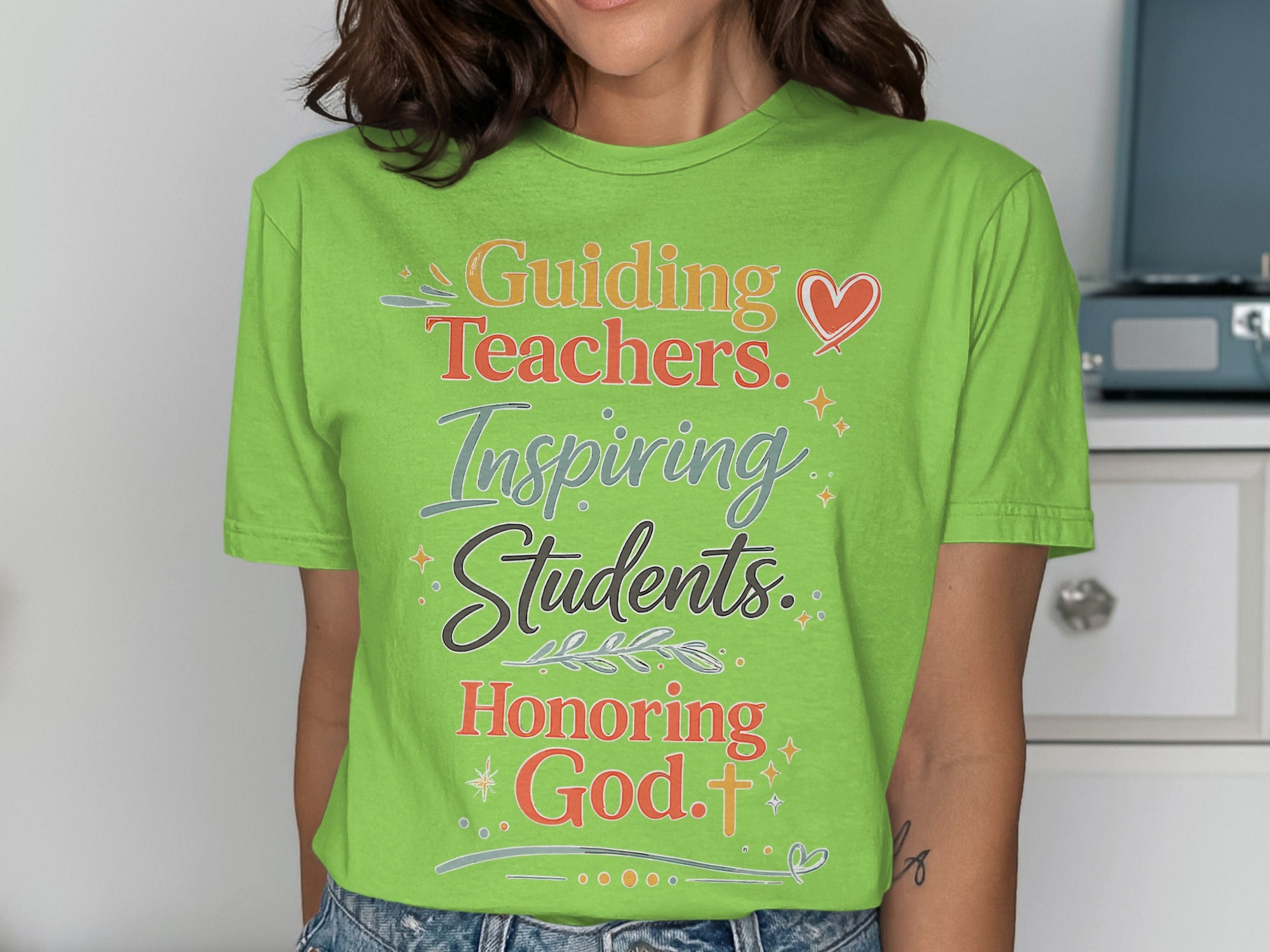 Guiding Teachers Inspiring Students Honoring God T-Shirts