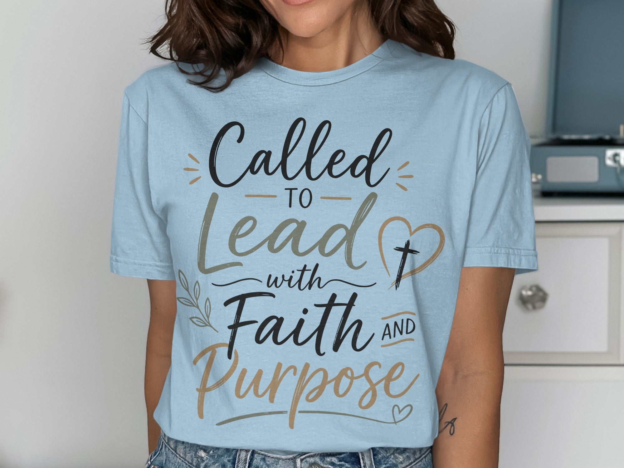 Called TO Lead with Faith AND Purpose Christian Apparel T-Shirts