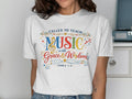 T-shirt with "Called to Teach Music with Grace & Wisdom" and James 1:5.