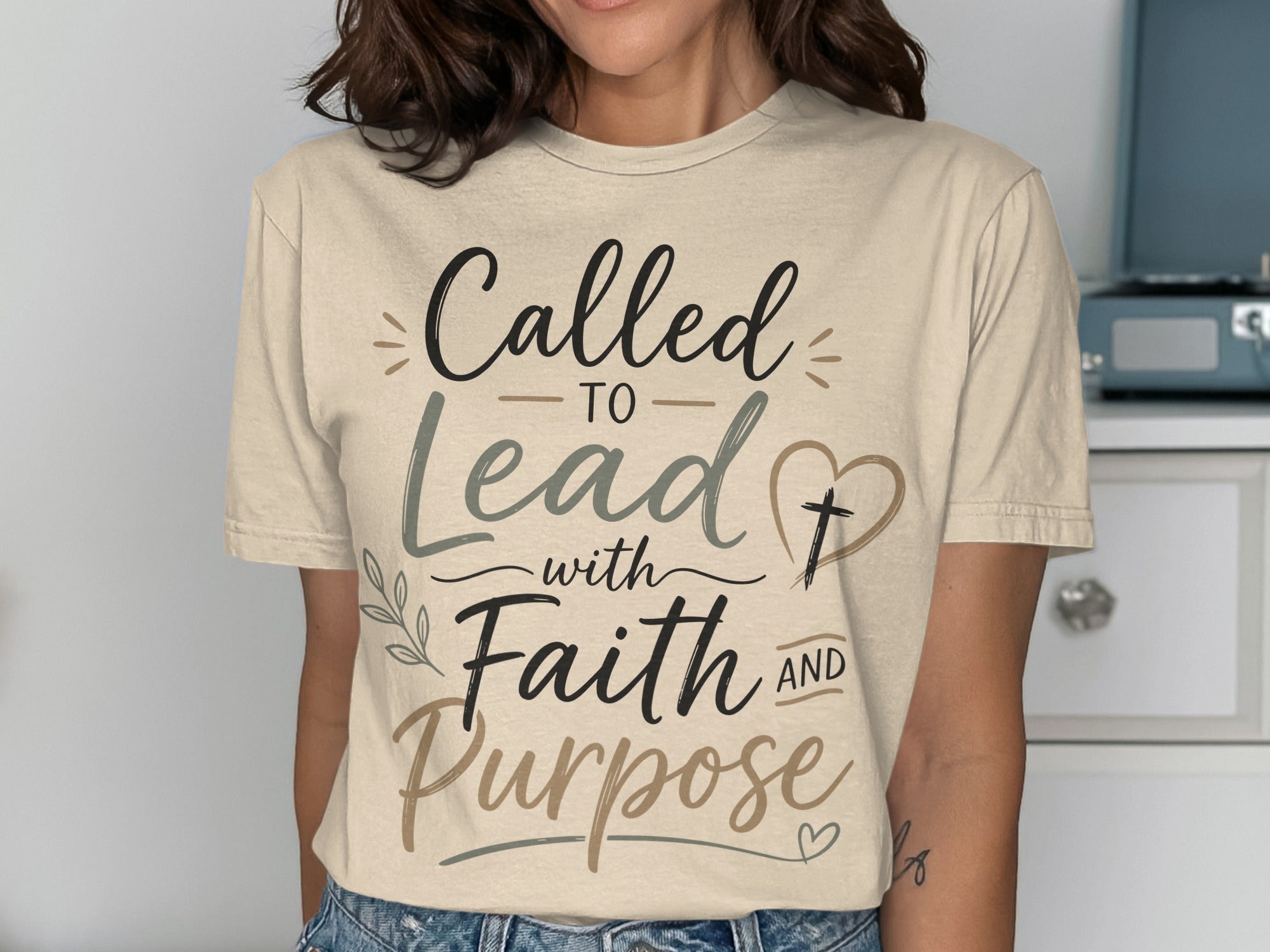 Called TO Lead with Faith AND Purpose Christian Apparel T-Shirts