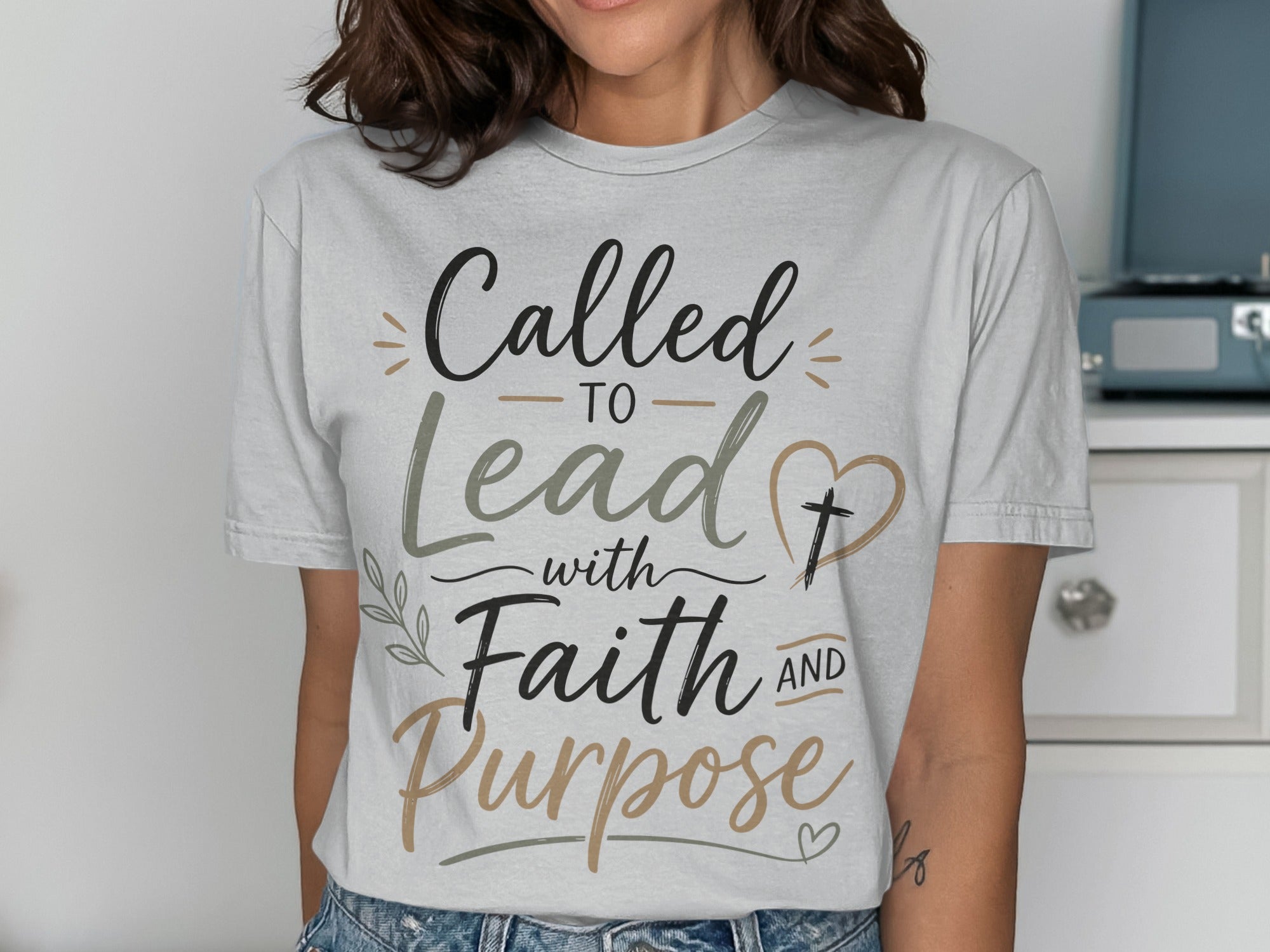 Called TO Lead with Faith AND Purpose Christian Apparel T-Shirts